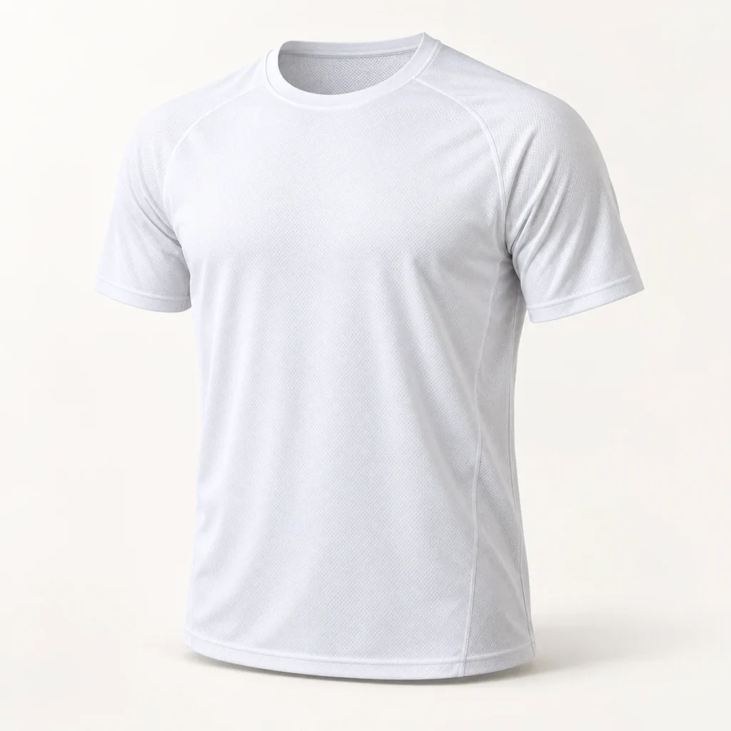 Dry-Fit Teknik T-Shirt - Beyaz