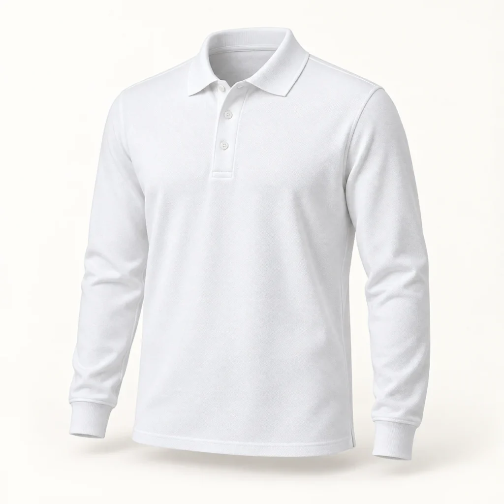 Uzun Kollu Polo - Beyaz